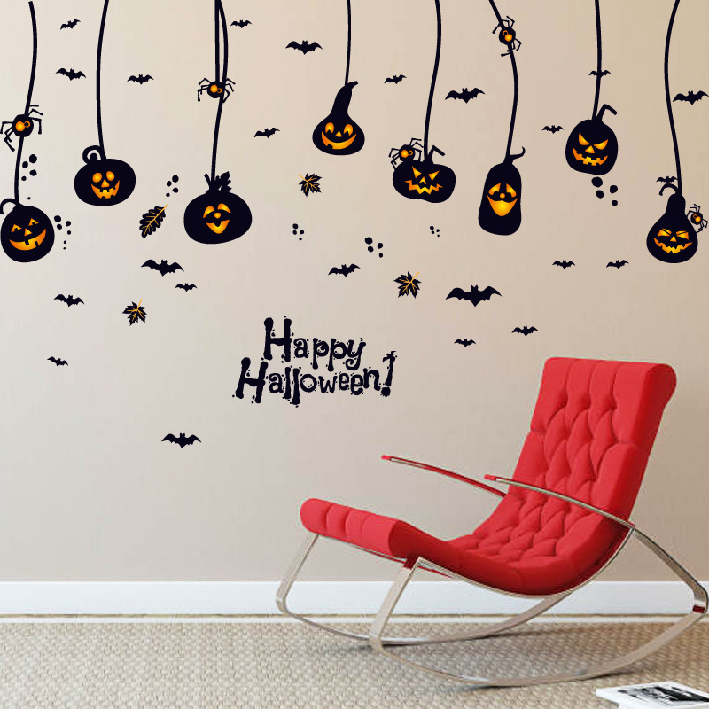 Halloween naljepnice za prozore: dizajni s bundevom, paukom i duhom, uklonjive, pogodne za zabave
