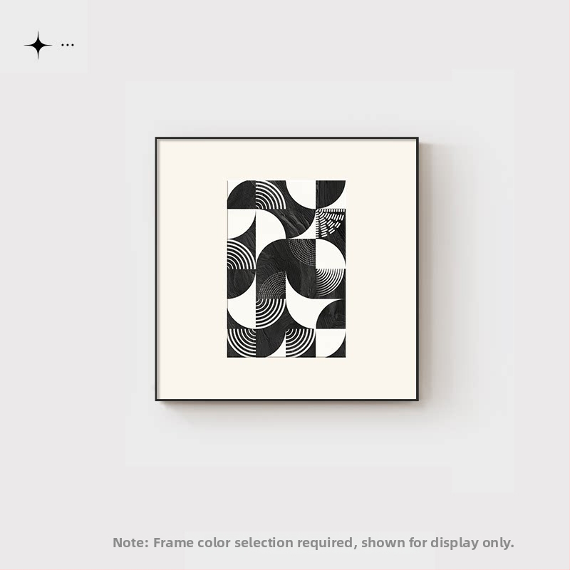 Fekete-fehér absztrakt minimalist falikép nappalira és étkezőbe, modern, luxus hatású