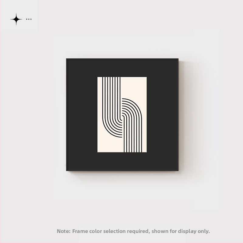 Fekete-fehér absztrakt minimalist falikép nappalira és étkezőbe, modern, luxus hatású