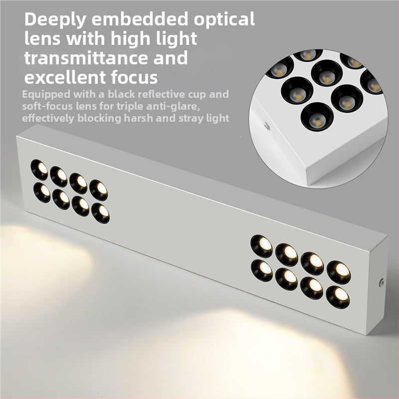 LED προβολέας με DALI πρωτόκολλο, LED φάσμα, υπερ-λεπτός από σίδηρο, για επιφανειακή εγκατάσταση
