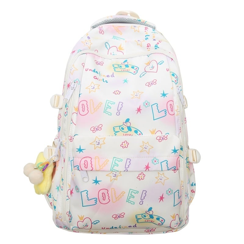 Rucsac graffiti pentru elevi, spațiu mare, unisex