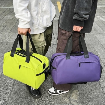 Orisheng 20–35L nylon utazótáska száraz–nedves elválasztóval, keresztpántos vállpánt, nagy kapacitású jóga- és fitness táska