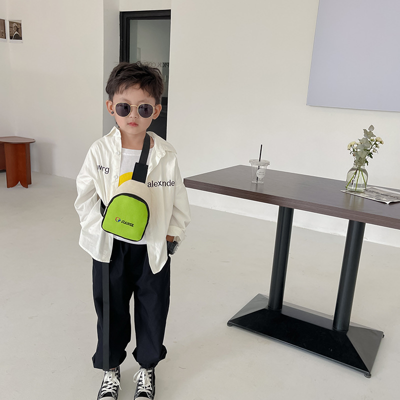 Gyerekeknek készült keresztpántos táska betűmintával, mini pénztárca, utazáshoz és mindennapi ruházathoz