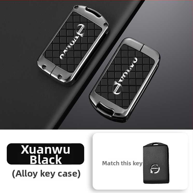 Θήκη κλειδιού Volvo, κράμα ψευδάργυρου, υψηλής ποιότητας φινίρισμα, συμβατή με XC60, XC90, S60, S90, XC40 και V60