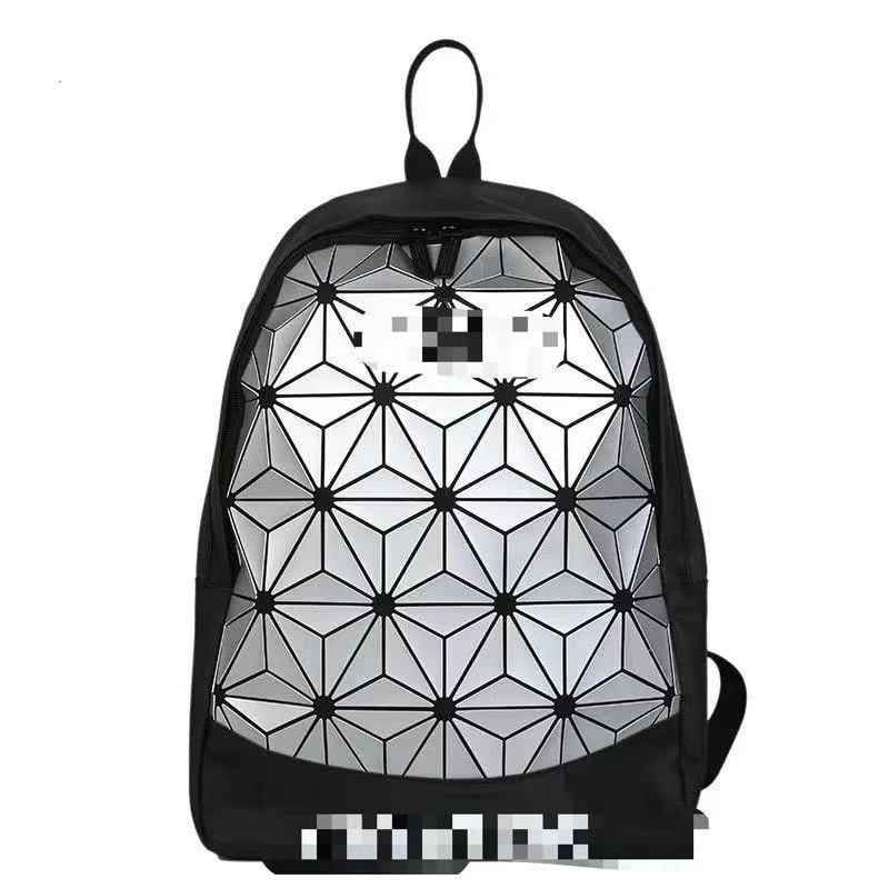 Rucsac unisex în formă de romb, colorat, pentru laptop de 15 inch, utilizare zilnică și călătorie.