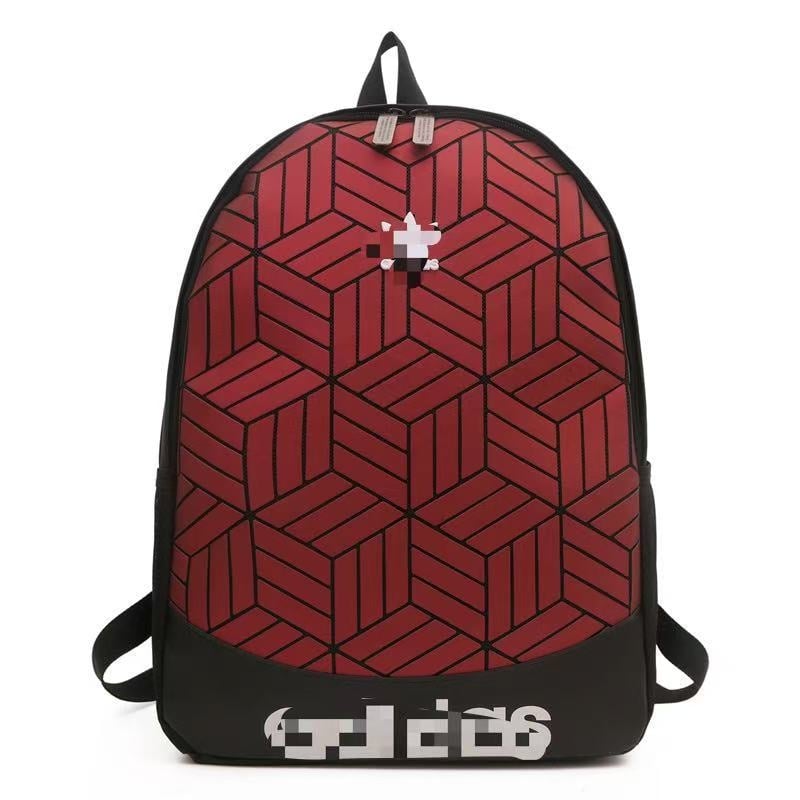 Rucsac unisex în formă de romb, colorat, pentru laptop de 15 inch, utilizare zilnică și călătorie.