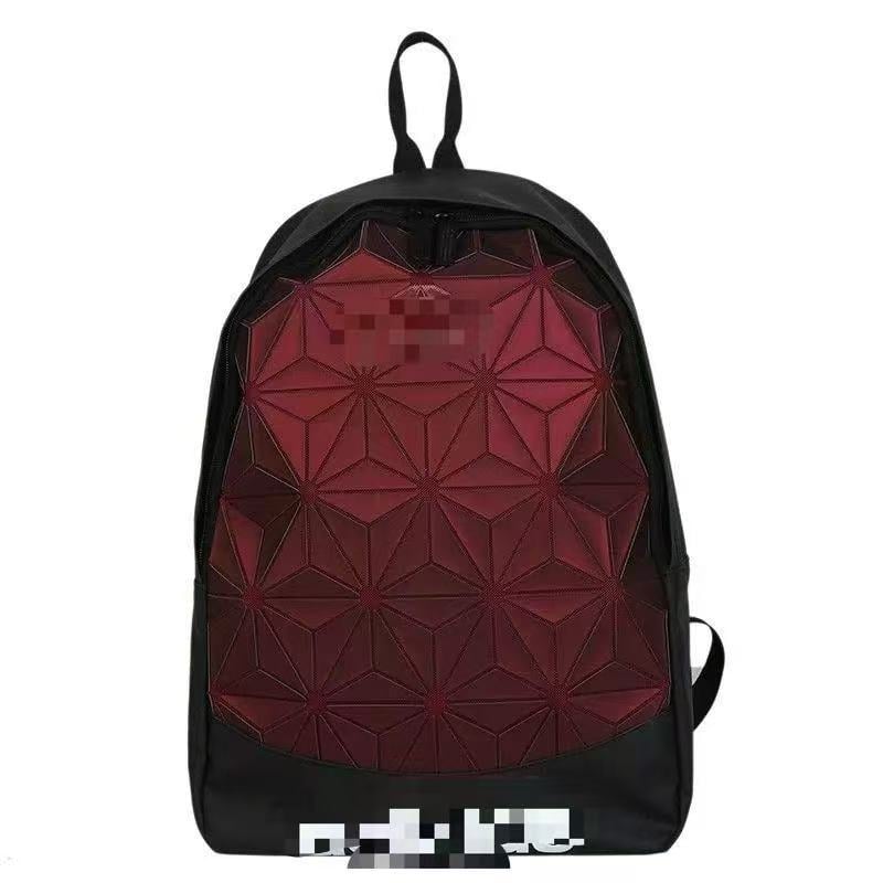 Rucsac unisex în formă de romb, colorat, pentru laptop de 15 inch, utilizare zilnică și călătorie.