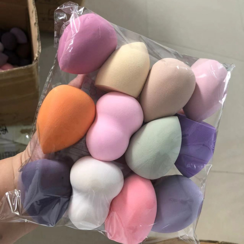 Sminkszivacs készlet – ultra-soft, nem-szívó, sminkpúderhez puff, száraz/nedves kettős használat, egyszer használatos szivacsok
