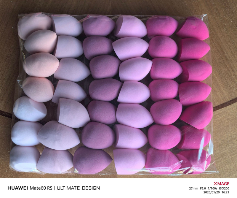 Sminkszivacs készlet – ultra-soft, nem-szívó, sminkpúderhez puff, száraz/nedves kettős használat, egyszer használatos szivacsok