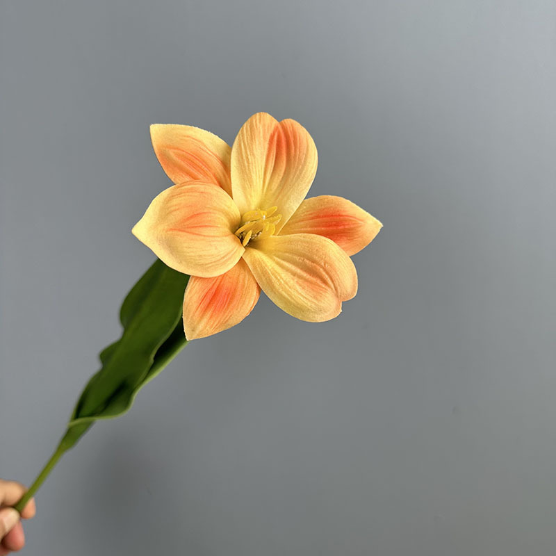 PU művirágok, tulipánok, élethű textúrával, otthoni dekorációhoz, virágkötészeti kiegészítők
