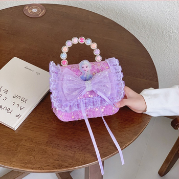 Elsa hercegnő gyermek táska – aranyos lányoknak, mini pénztárca gyöngyökkel
