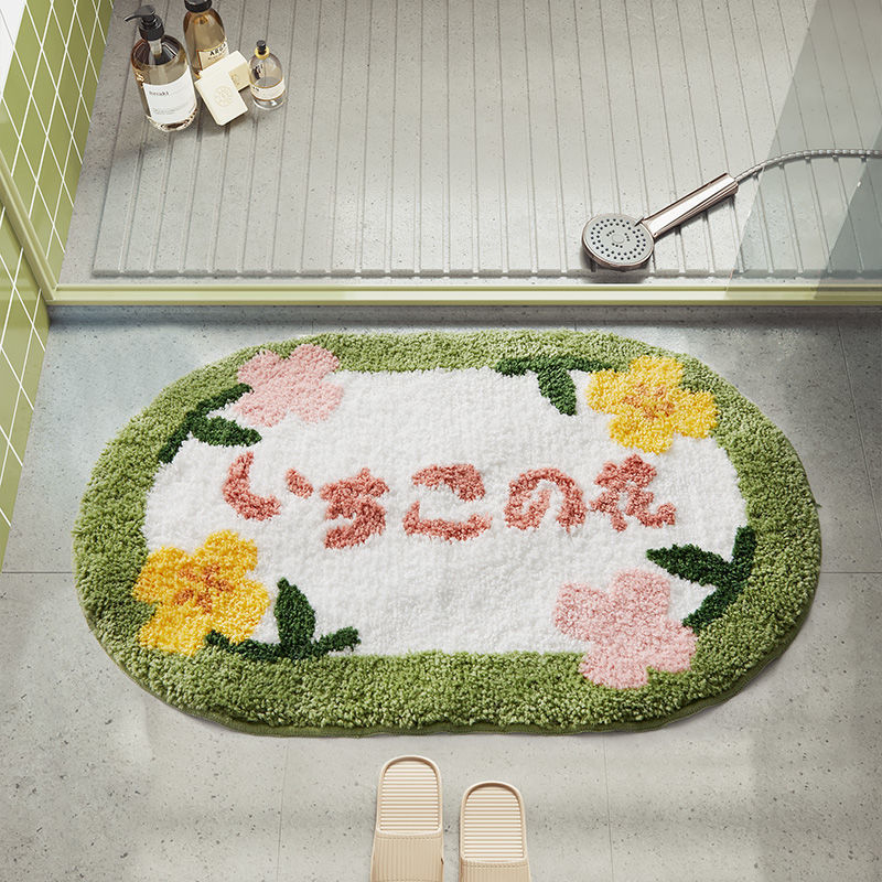 Rajzfilms témájú padlómatracok fürdőszobába és a konyhába, nedvszívó, csúszásmentes, négyszögletes, modern minimalist dizájn