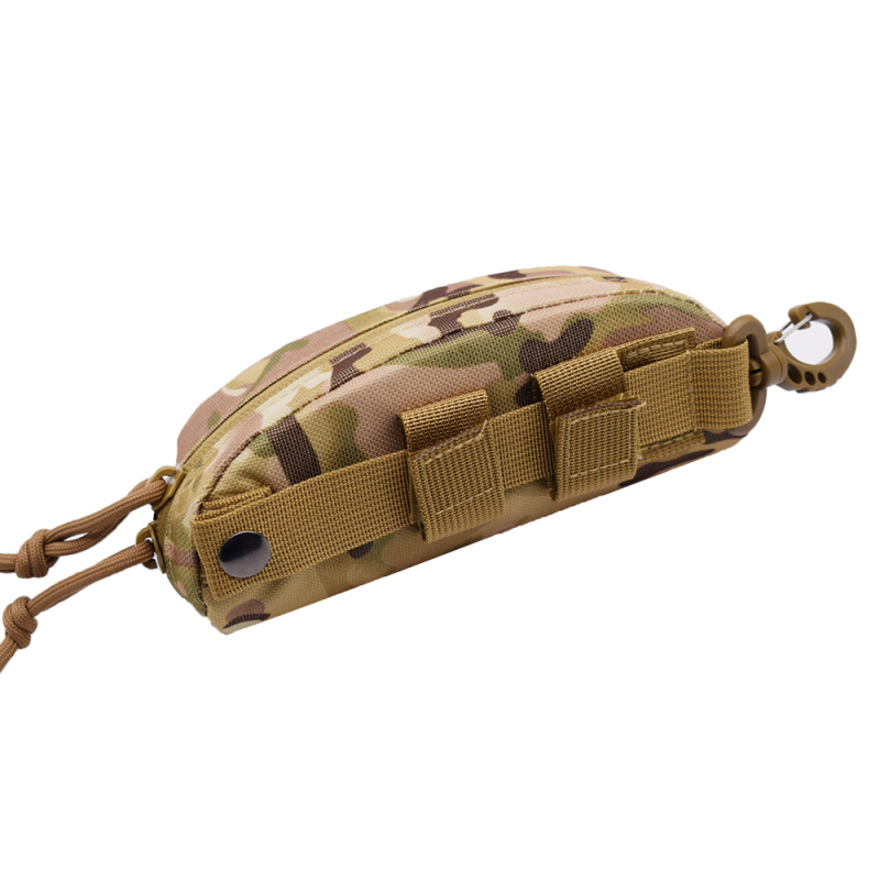 Etui tactic pentru ochelari, cu carcasă rigidă și sistem MOLLE