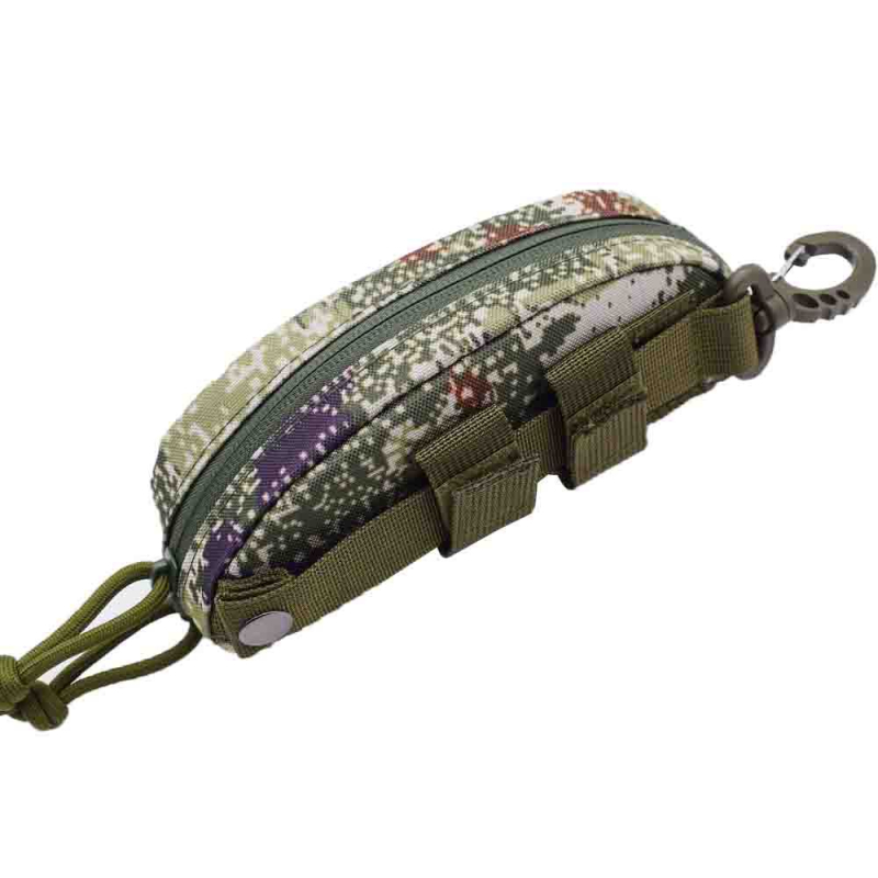 Etui tactic pentru ochelari, cu carcasă rigidă și sistem MOLLE