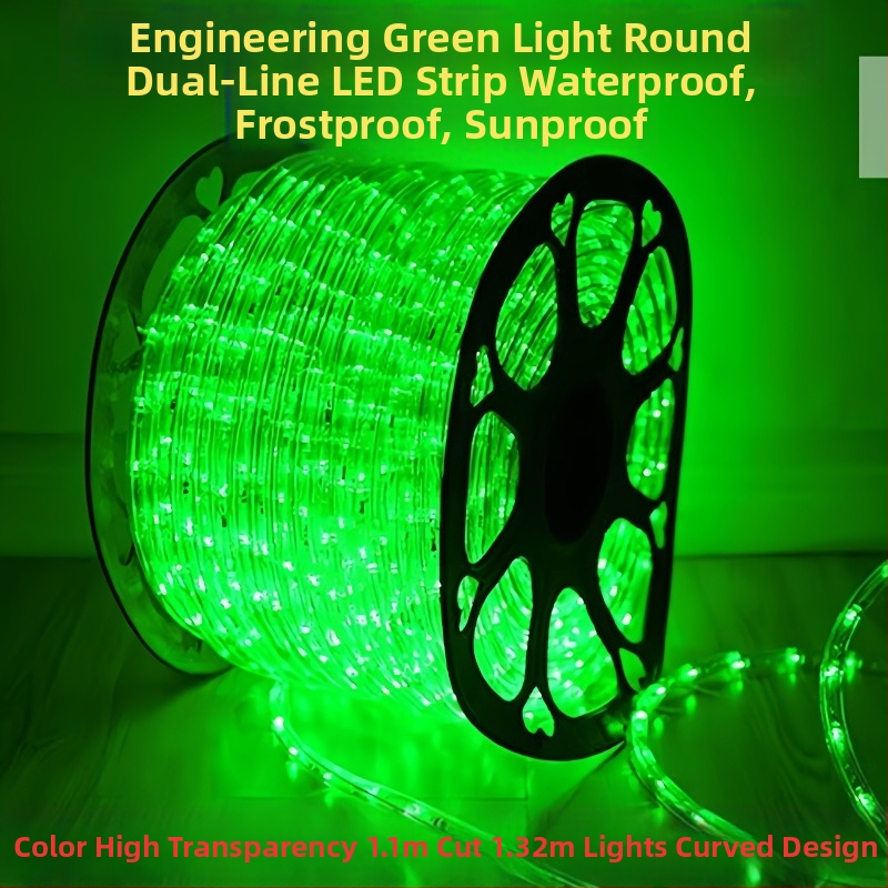 LED λωρίδα 220V κυκλική με δύο αγωγούς, ουράνιο τόξο, εξωτερική αδιάβροχη διακοσμητική φωτισμός δρόμων και περιτύλιξη δέντρων