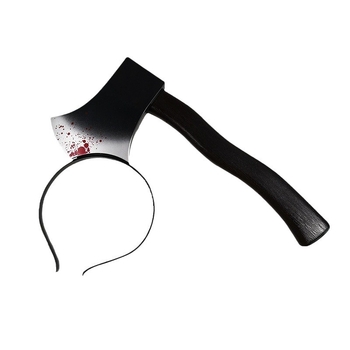 Halloween diadema s lažnim kuhinjskim nožem, pilom i sjekirom za makeup zombija