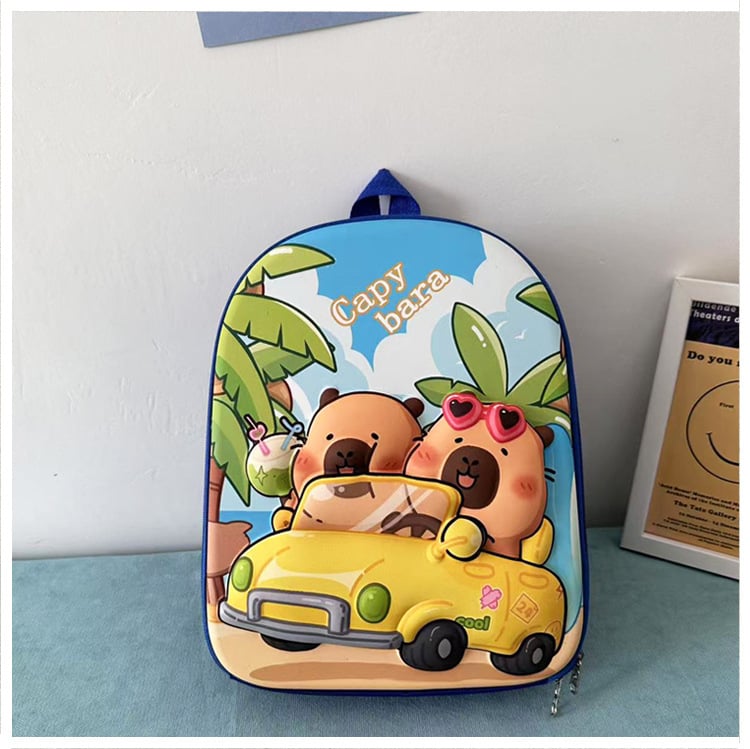 Rucsac pentru copii cu carcasă dură de 13 inch, model cu desene animate, pentru grădiniță, design coajă de ou, unisex