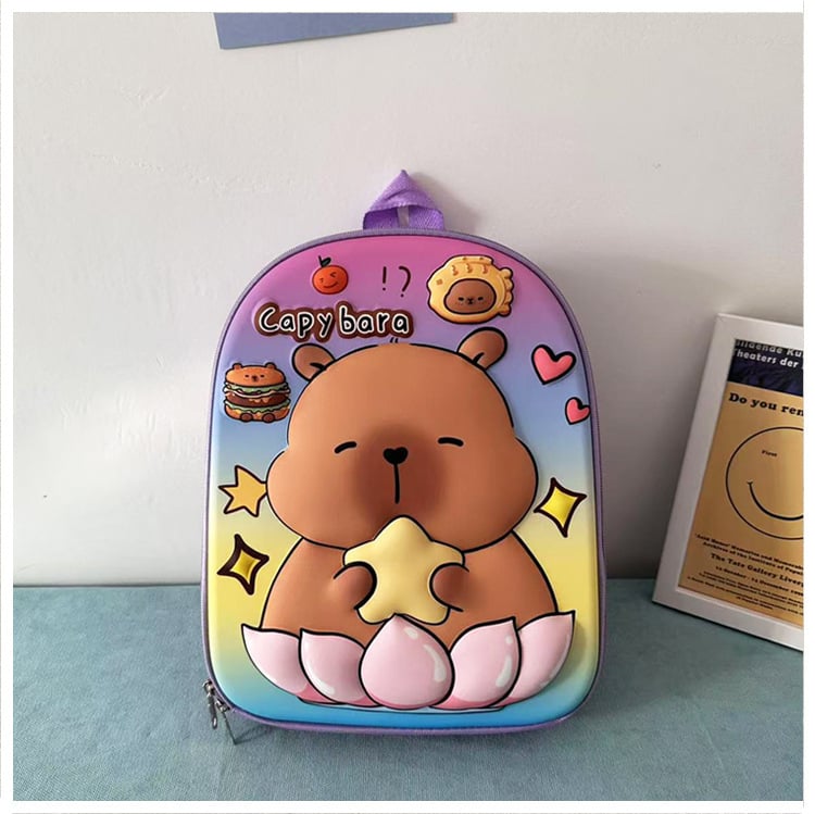 Rucsac pentru copii cu carcasă dură de 13 inch, model cu desene animate, pentru grădiniță, design coajă de ou, unisex