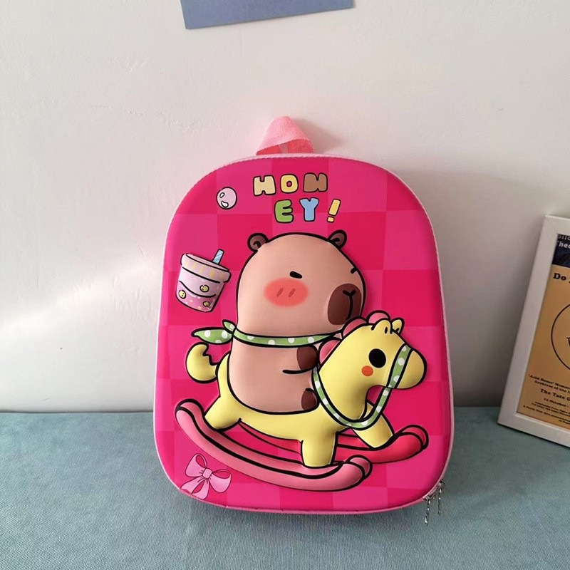 Rucsac pentru copii cu carcasă dură de 13 inch, model cu desene animate, pentru grădiniță, design coajă de ou, unisex