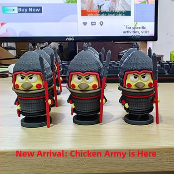 IKUN Chicken General φιγούρα ρητίνης για διακόσμηση αυτοκινήτου
