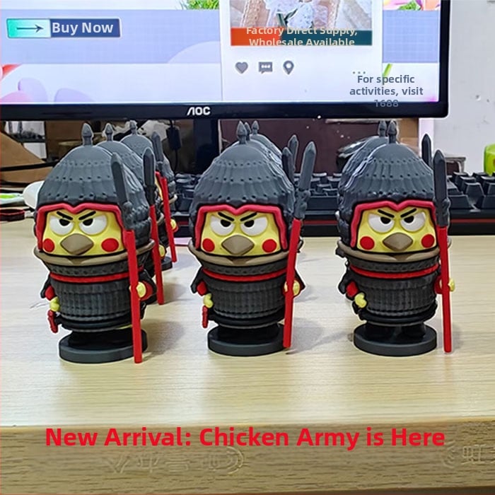 IKUN Chicken General φιγούρα ρητίνης για διακόσμηση αυτοκινήτου