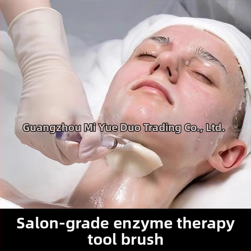 Sada štetcov na biologickú enzýmovú terapiu, vejárovitá vlnená kefka, sklenená kadička, odmerka, kefka na čistenie tváre