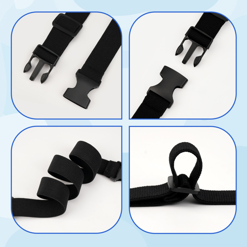 Curea unisex din nylon cu cataramă din plastic pentru elevi, lățime 2–4 cm, pentru sport