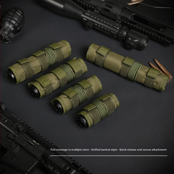 Husă de protecție tactică pentru amortizor, husă din material camuflaj pentru tubul frontal, dimensiuni 4/5/6/7/9 inch
