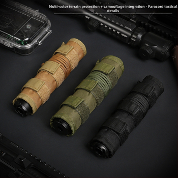 Husă de protecție tactică pentru amortizor, husă din material camuflaj pentru tubul frontal, dimensiuni 4/5/6/7/9 inch