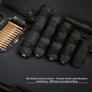 Husă de protecție tactică pentru amortizor, husă din material camuflaj pentru tubul frontal, dimensiuni 4/5/6/7/9 inch