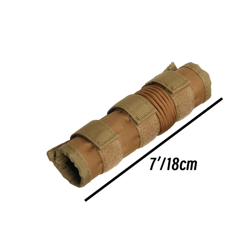 Husă de protecție tactică pentru amortizor, husă din material camuflaj pentru tubul frontal, dimensiuni 4/5/6/7/9 inch