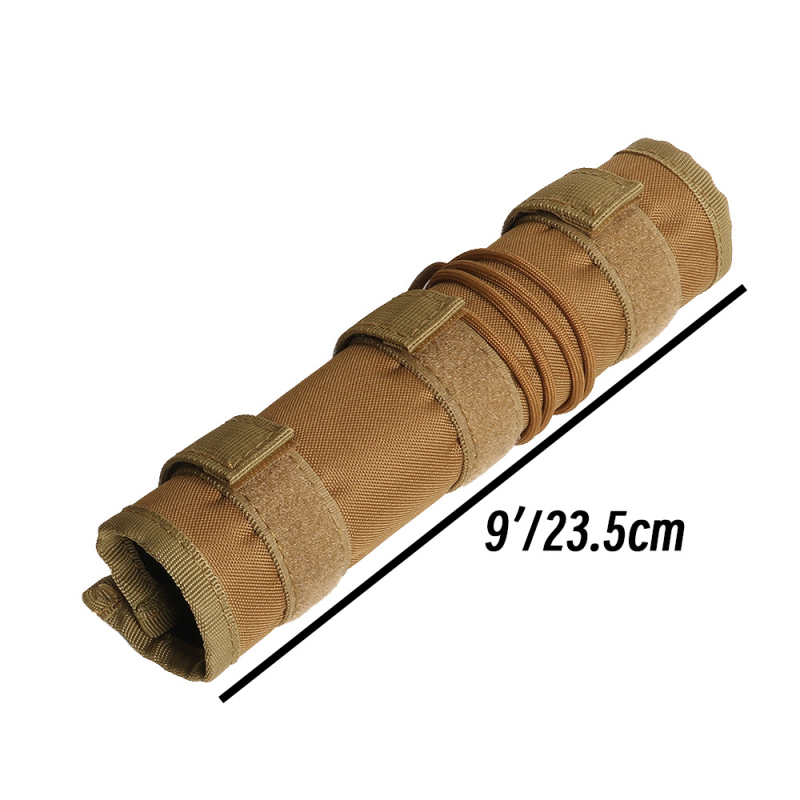 Husă de protecție tactică pentru amortizor, husă din material camuflaj pentru tubul frontal, dimensiuni 4/5/6/7/9 inch