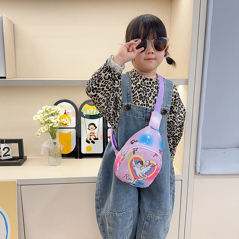 Geantă pentru copii, mini crossbody, cu temă desen animat, ușoară, casual, pentru băieți și fete