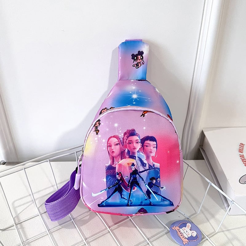 Geantă pentru copii, mini crossbody, cu temă desen animat, ușoară, casual, pentru băieți și fete