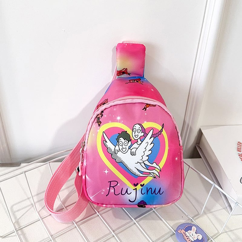 Geantă pentru copii, mini crossbody, cu temă desen animat, ușoară, casual, pentru băieți și fete