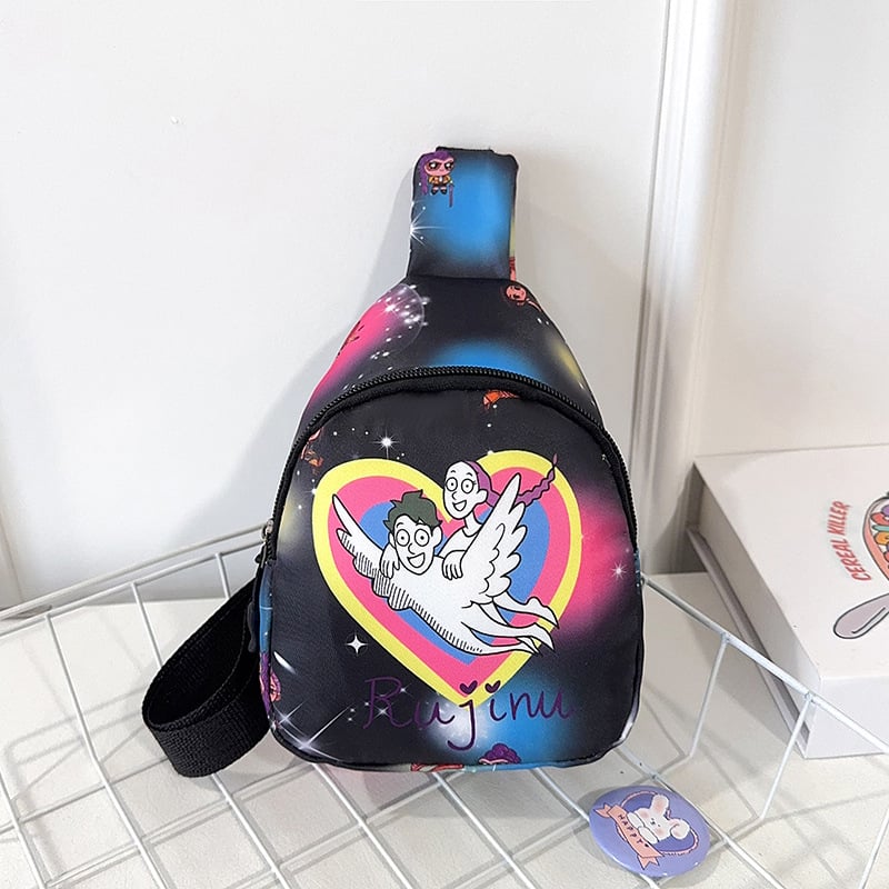Geantă pentru copii, mini crossbody, cu temă desen animat, ușoară, casual, pentru băieți și fete