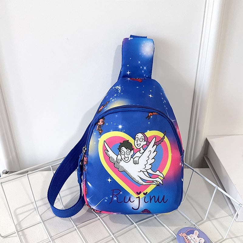 Geantă pentru copii, mini crossbody, cu temă desen animat, ușoară, casual, pentru băieți și fete