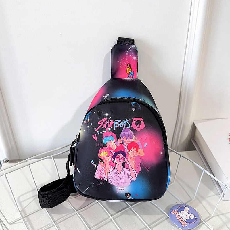 Geantă pentru copii, mini crossbody, cu temă desen animat, ușoară, casual, pentru băieți și fete