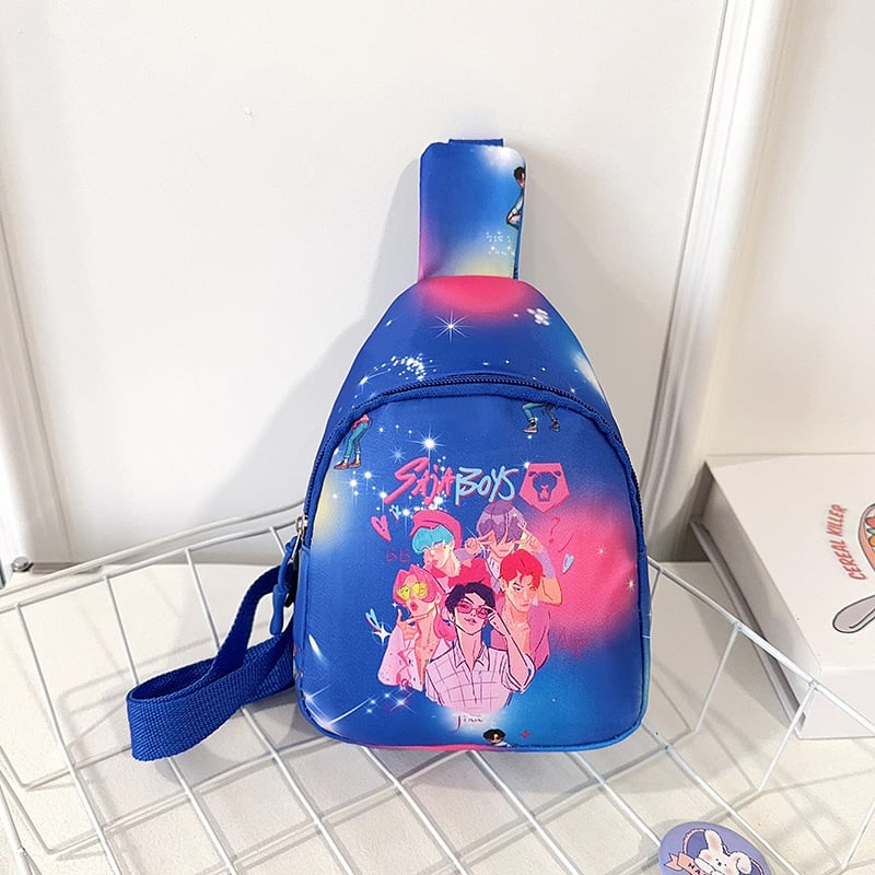 Geantă pentru copii, mini crossbody, cu temă desen animat, ușoară, casual, pentru băieți și fete