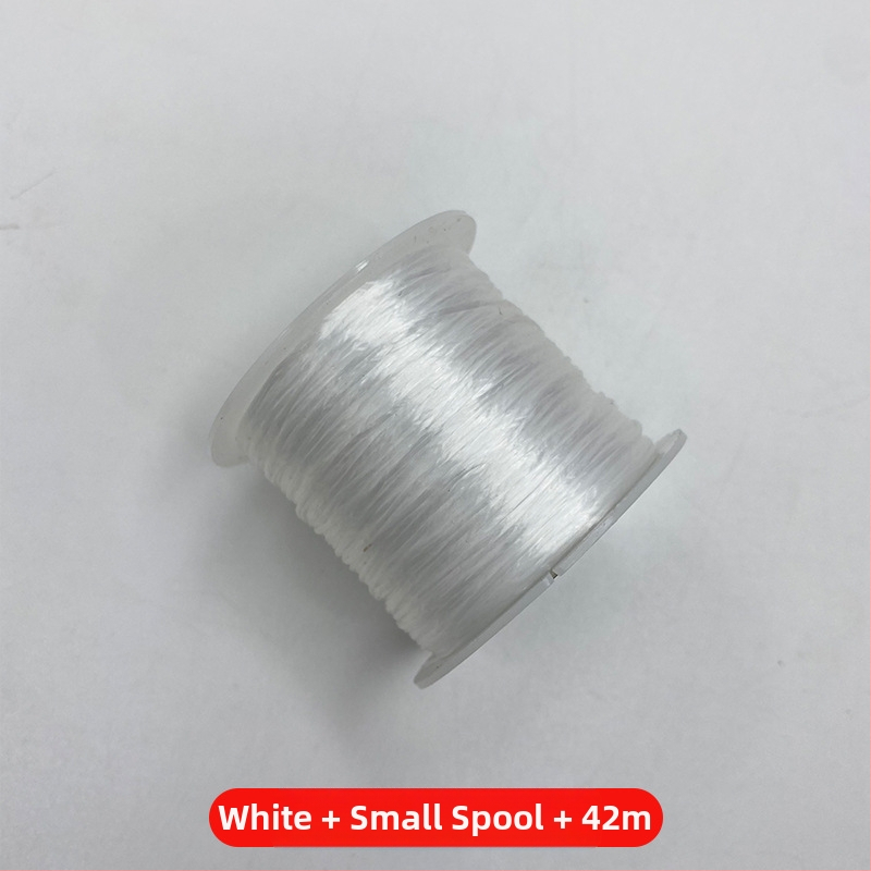 0,8 mm vastag sík selyem rugalmas zsinór színes kristálygyöngyökhöz – DIY karkötő készítéséhez