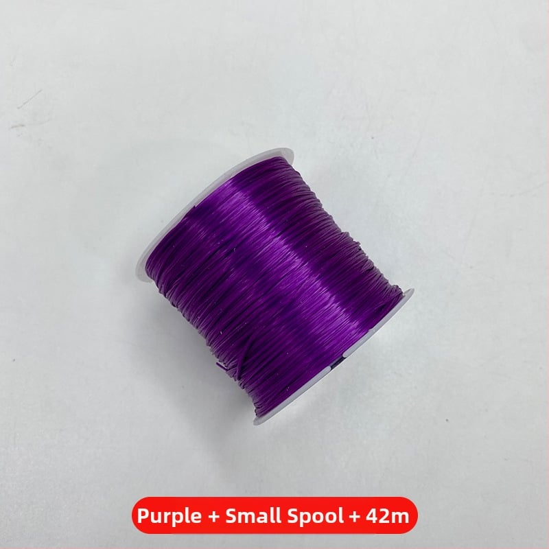 0,8 mm vastag sík selyem rugalmas zsinór színes kristálygyöngyökhöz – DIY karkötő készítéséhez