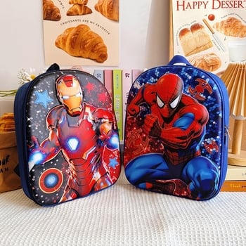 Rucsac 3D cu Spider-Man, drăguț pentru copii cu vârste între 2-6 ani, pentru grădiniță, bretele duble, poliester