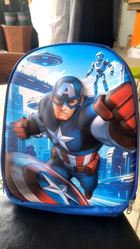 Rucsac 3D cu Spider-Man, drăguț pentru copii cu vârste între 2-6 ani, pentru grădiniță, bretele duble, poliester