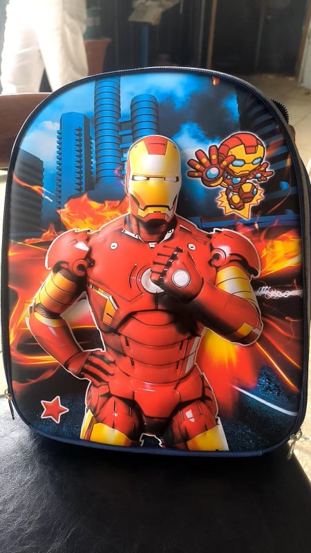 Rucsac 3D cu Spider-Man, drăguț pentru copii cu vârste între 2-6 ani, pentru grădiniță, bretele duble, poliester