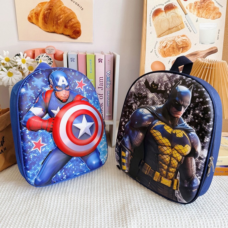 Rucsac 3D cu Spider-Man, drăguț pentru copii cu vârste între 2-6 ani, pentru grădiniță, bretele duble, poliester