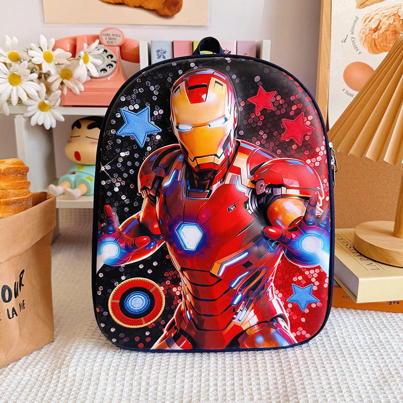 Rucsac 3D cu Spider-Man, drăguț pentru copii cu vârste între 2-6 ani, pentru grădiniță, bretele duble, poliester