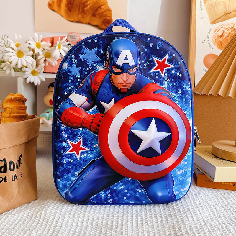Rucsac 3D cu Spider-Man, drăguț pentru copii cu vârste între 2-6 ani, pentru grădiniță, bretele duble, poliester