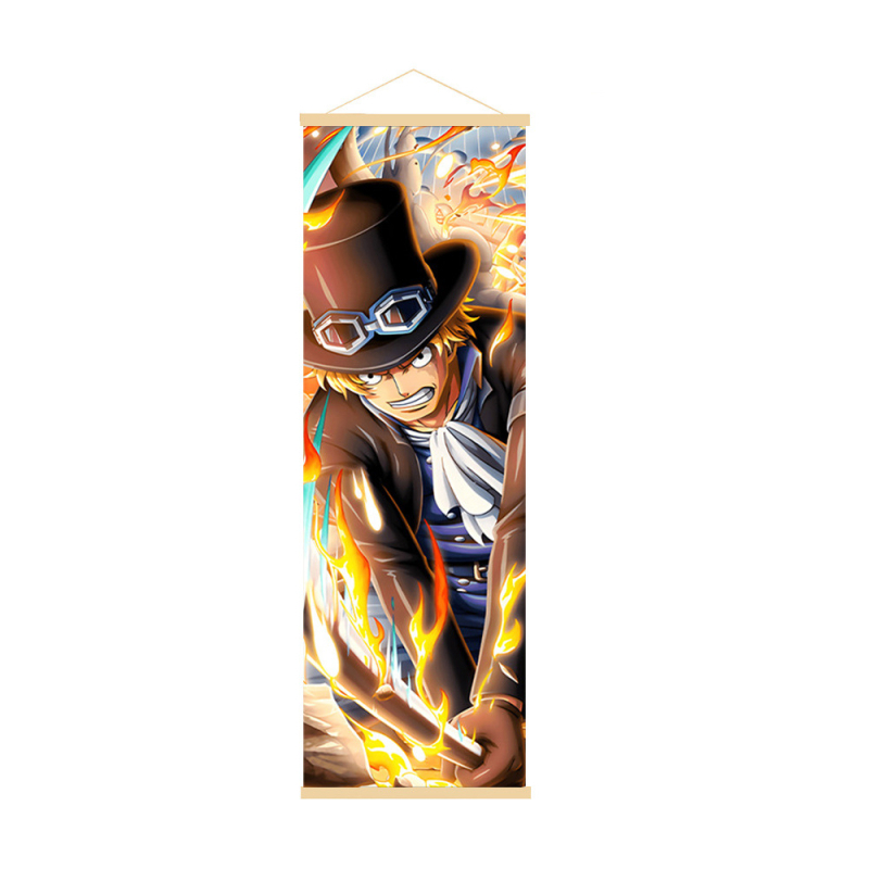 Dekoratívny závesný obraz One Piece s Nikou zo Zora a Nami, nástenná maľba z dreva, anime štýl