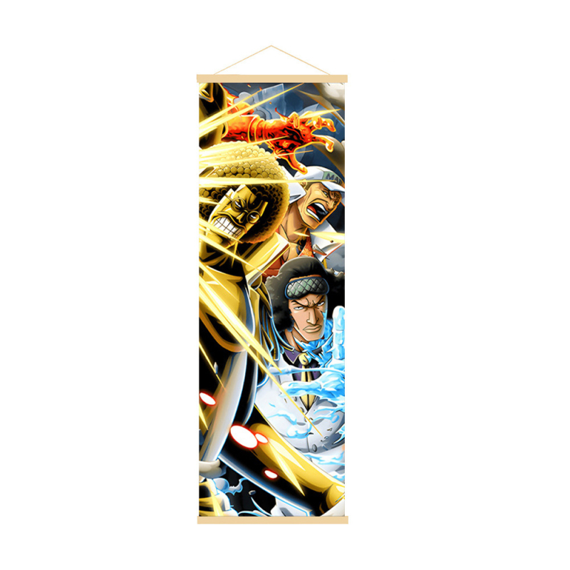 Dekoratívny závesný obraz One Piece s Nikou zo Zora a Nami, nástenná maľba z dreva, anime štýl