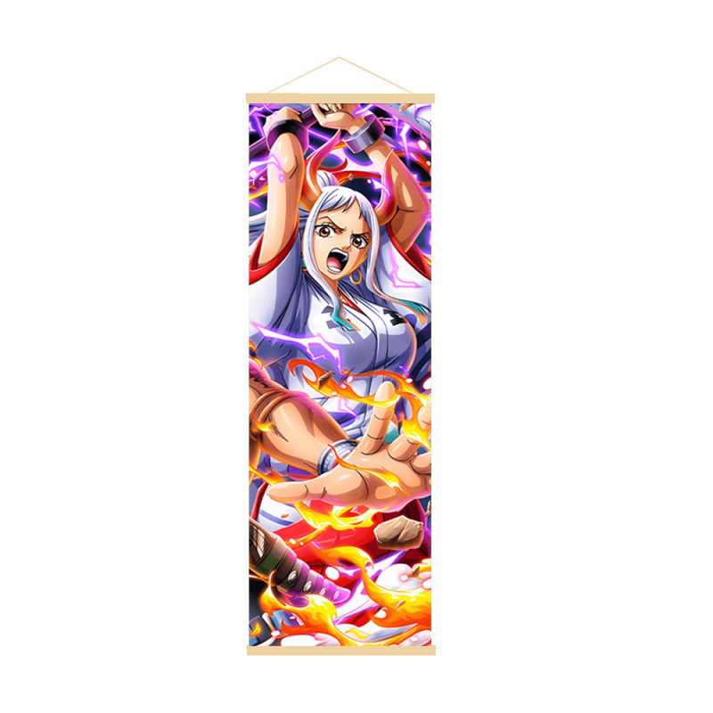 Dekoratívny závesný obraz One Piece s Nikou zo Zora a Nami, nástenná maľba z dreva, anime štýl